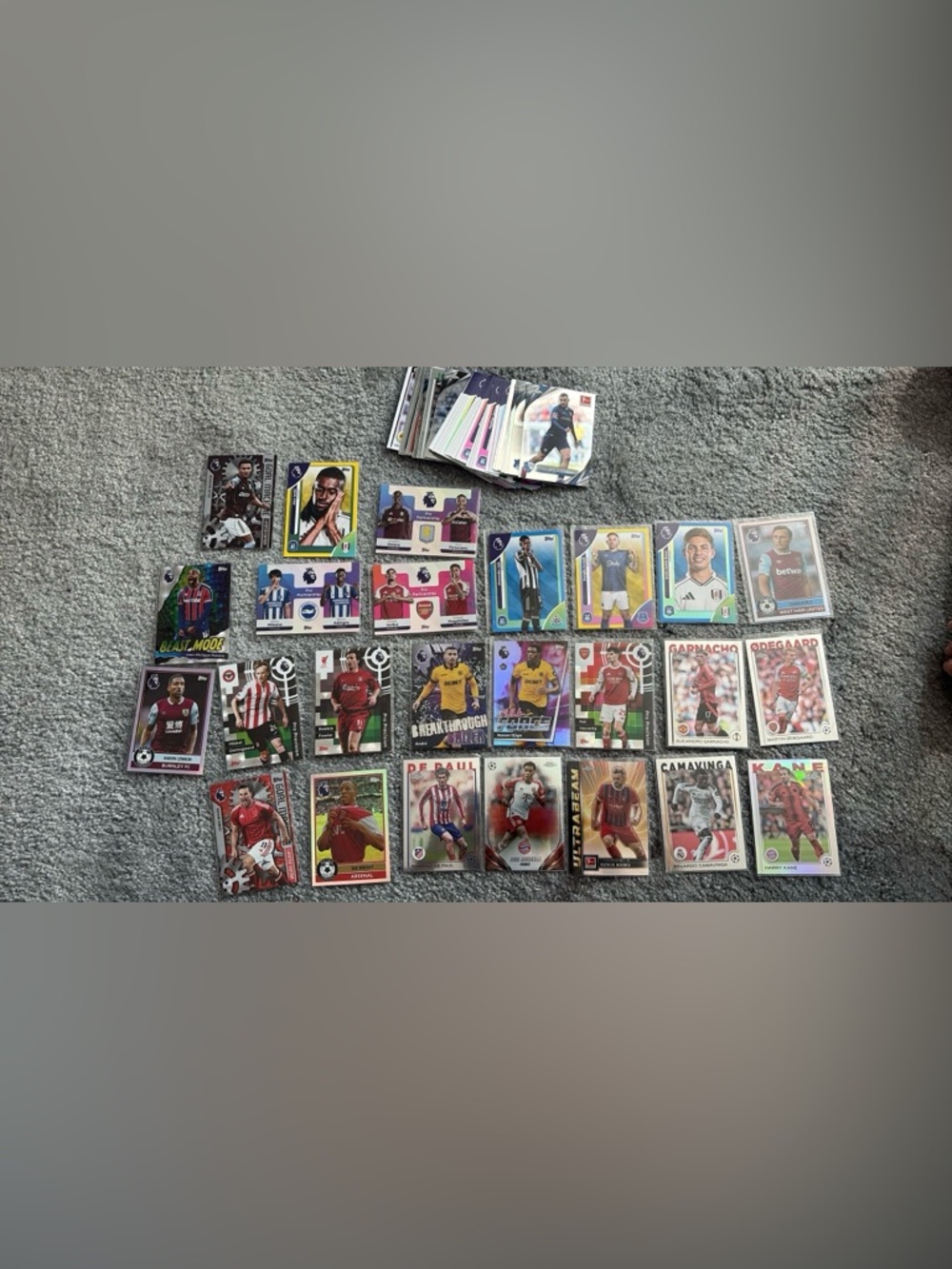 Top-Grade Football Trading Card Lot - Multicolor